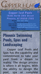 Mobile Screenshot of copperleafpools.com