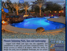 Tablet Screenshot of copperleafpools.com